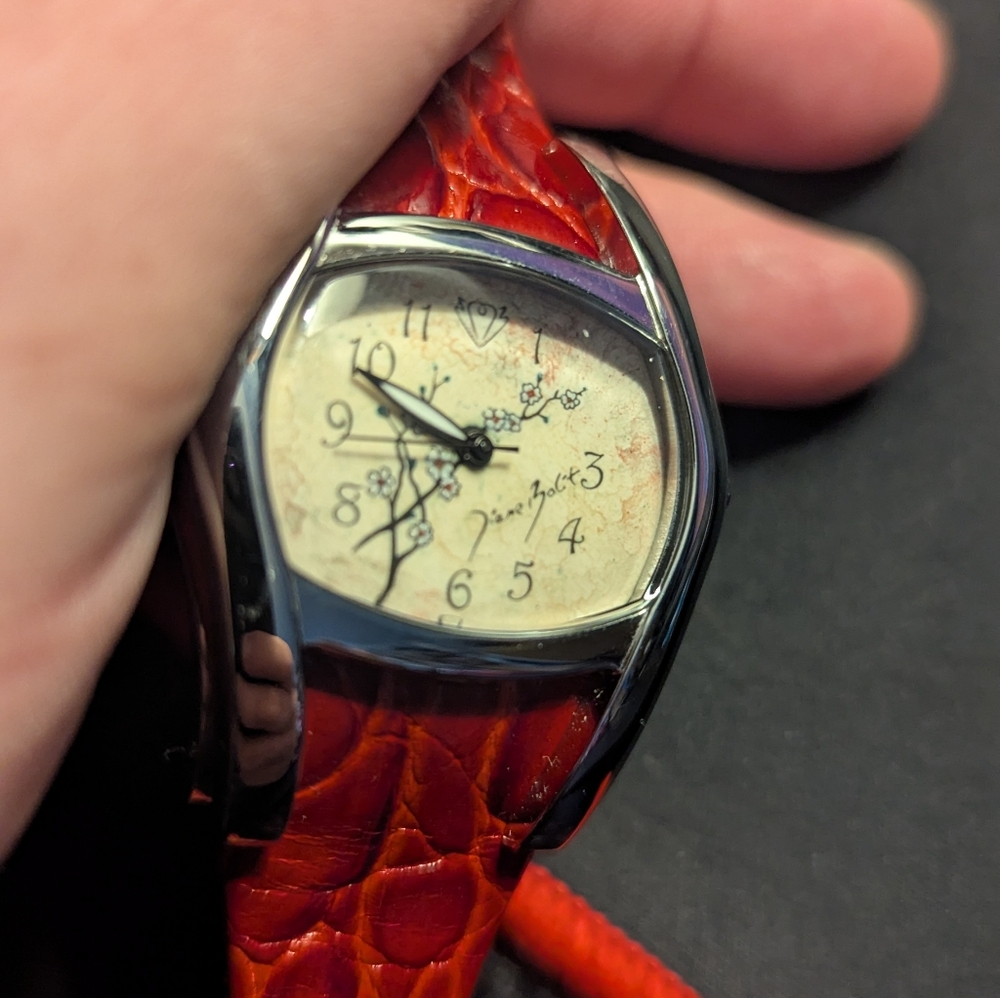 Diane Bilat Enameled Face Watch